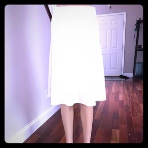 Midi White Tennis Skirt